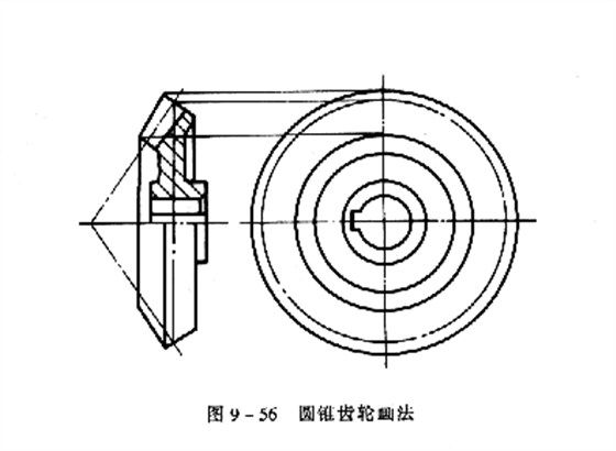 機(jī)械制圖教程：直齒圓錐齒輪的畫法